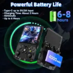 R36 Max Retro Handheld Game Console With 64g Built-in 10000+ Games - Indigo Blue-146429