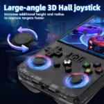 R36 Max Retro Handheld Game Console With 64g Built-in 10000+ Games - Indigo Blue-146428