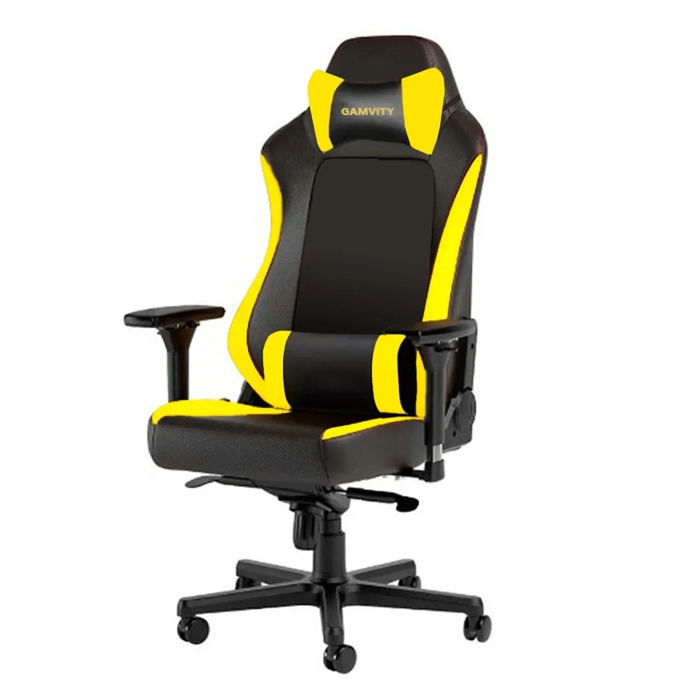 Gamvity Smart Desk & Gaming Chair Bundle – Black/Yellow-146275 Gamvity Smart Desk & Gaming Chair Bundle – Black/Yellow-146275