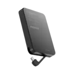 Momax 1-power F.pass⁺ 10000mah Magnetic Battery Pack With Built-in Cable - Black-thumbnail