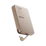 MOMAX 1-POWER F.PASS⁺ 10000MAH MAGNETIC BATTERY PACK WITH BUILT-IN CABLE - SANDSTONE-0