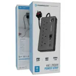 Powerology 4AC 2990W Power Strip - Black-145245