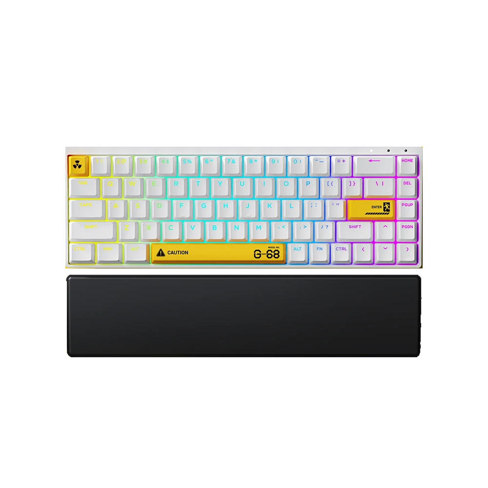 Syntech Chronos 68 Rapid Trigger Magnetic Keyboard - Aluminum Edition (White & Yellow)-0 Syntech Chronos 68 Rapid Trigger Magnetic Keyboard - Aluminum Edition (White & Yellow)-0
