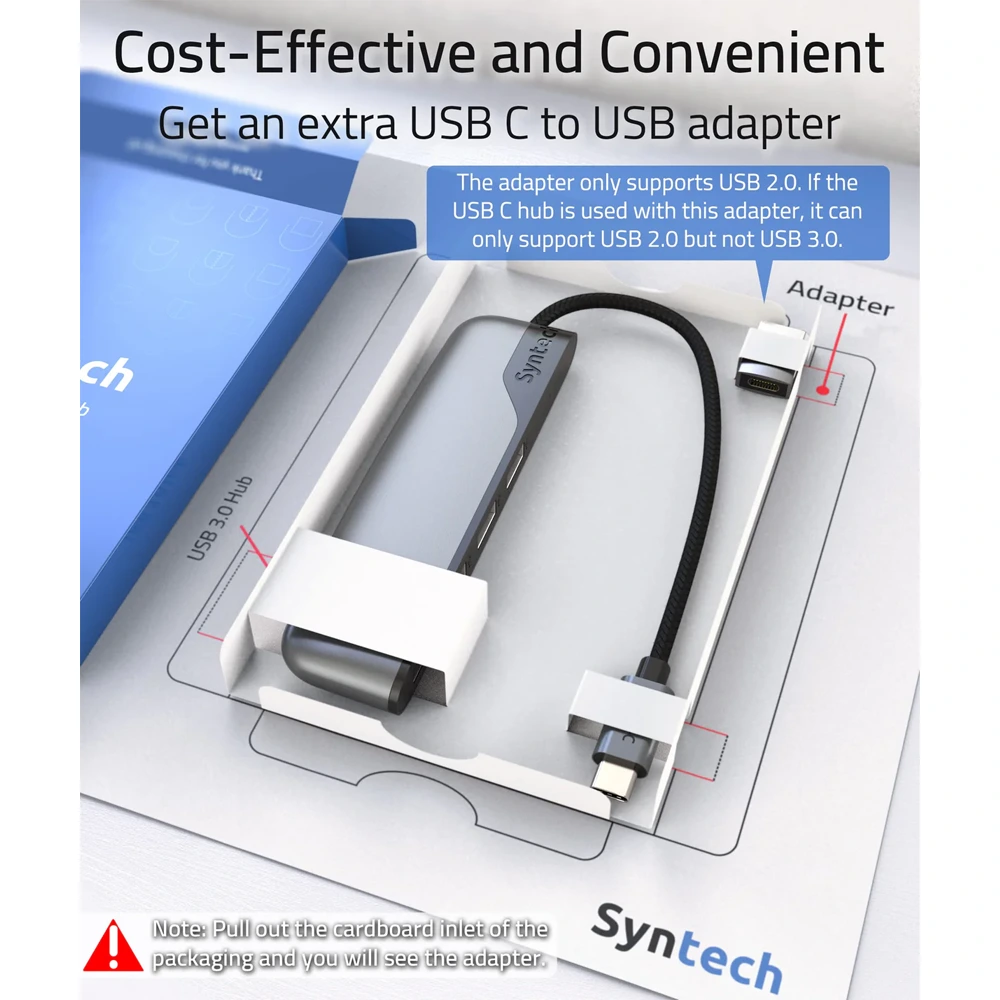 Syntech USB C to USB Hub 4 Ports-145085 Syntech USB C to USB Hub 4 Ports-145085