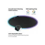 Lumi Rounded Gaming Chair Mat with RGB Light Strip MP06-11-145113