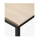 Modern Industrial Desk with 4-Tier Storage Shelves – Wood and Metal Workstation-145229