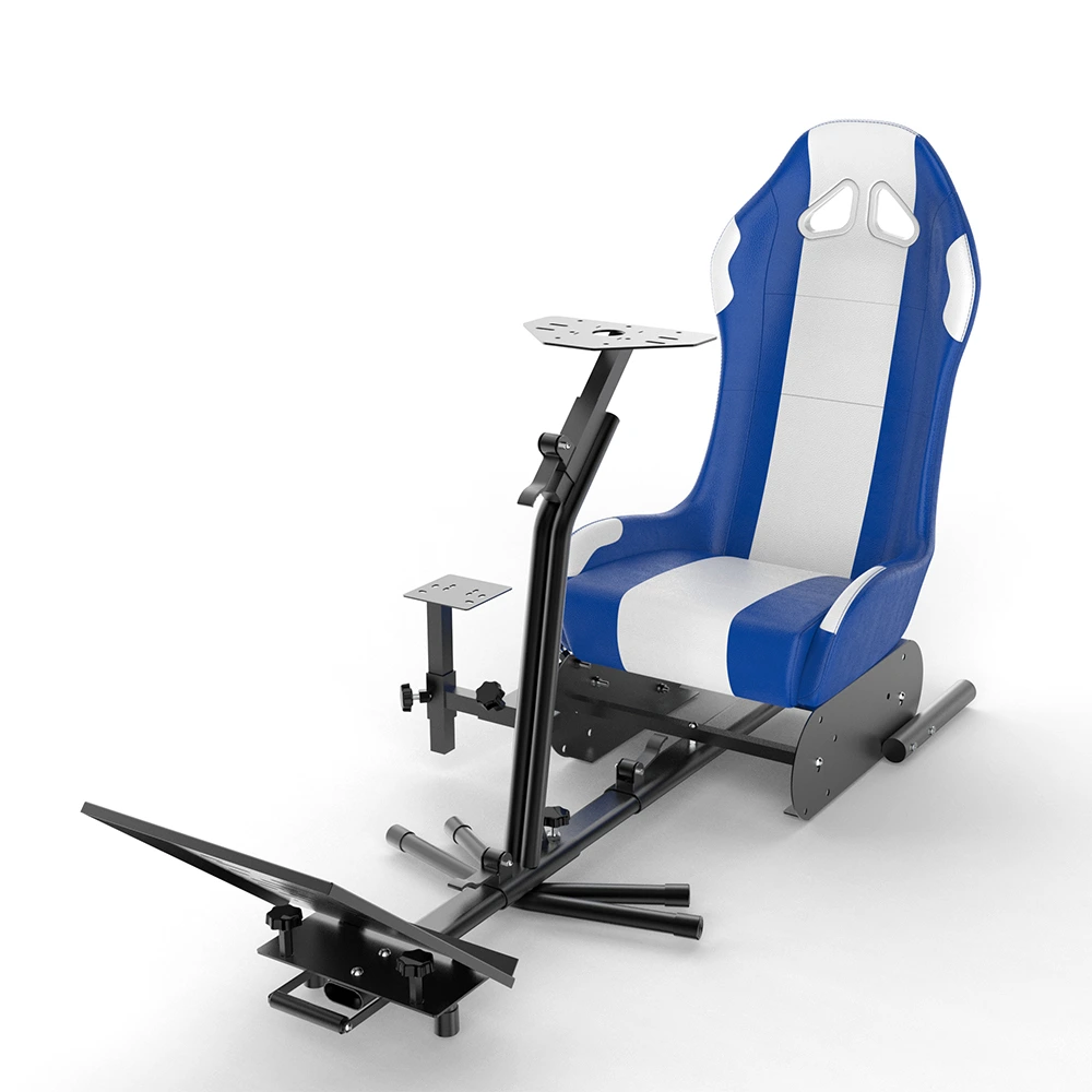 GAMESEAT GY017 Racing Simulator Cockpit Seat – White/Blue-0 GAMESEAT GY017 Racing Simulator Cockpit Seat – White/Blue-0