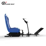 GAMESEAT GY017 Racing Simulator Cockpit Seat – White/Blue-145495
