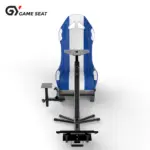 GAMESEAT GY017 Racing Simulator Cockpit Seat – White/Blue-145496