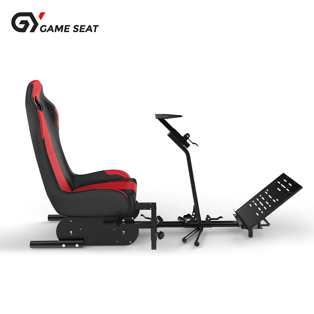 GAMESEAT GY022 Racing Simulator Cockpit Seat – Black/Red-145501 GAMESEAT GY022 Racing Simulator Cockpit Seat – Black/Red-145501