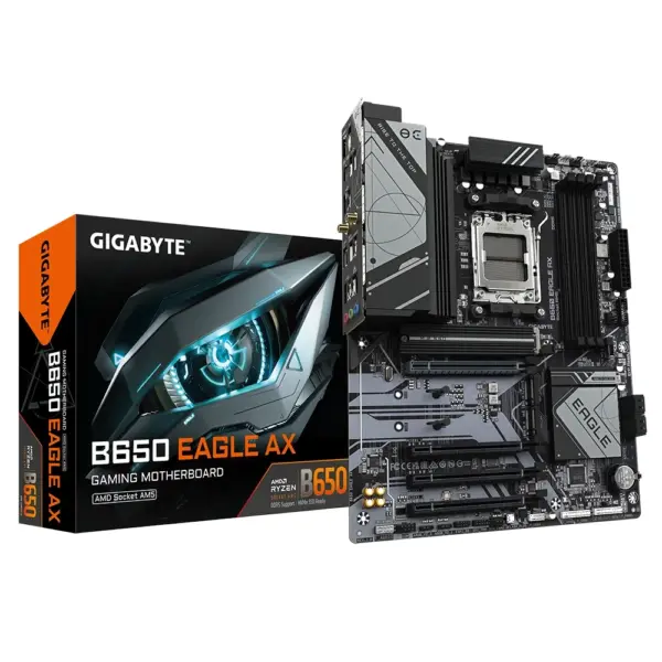 GIGABYTE B650 Eagle AX AMD Ryzen Socket ATX, DDR5 Gaming MotherBoard-0