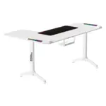 Twisted Minds WARRIOR L Shaped Gaming Desk RGB Right White - TM-Y-RW-RGB-145518