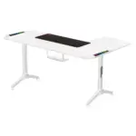 Twisted Minds WARRIOR L Shaped Gaming Desk RGB Left White - TM-Y-LW-RGB-145522