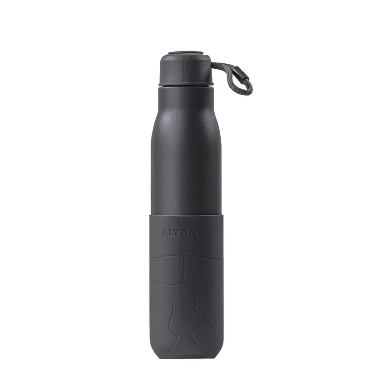 Eltoro Stainless Steel Bottle 750ml Gray with Gray Sleeve - Gray-0