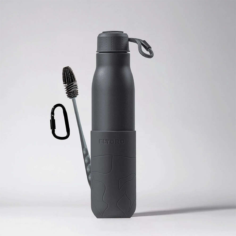 Eltoro Stainless Steel Bottle 750ml Gray with Gray Sleeve - Gray-145527 Eltoro Stainless Steel Bottle 750ml Gray with Gray Sleeve - Gray-145527