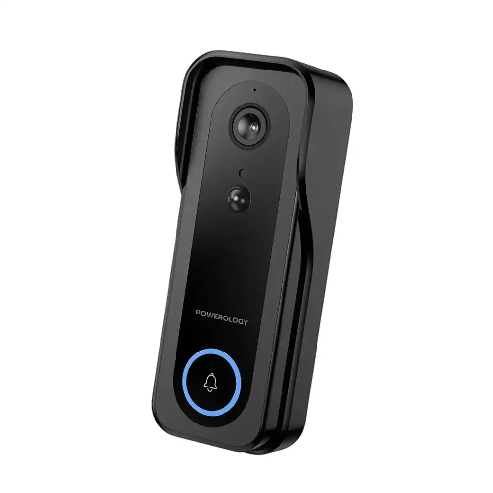 Powerology Smart Doorbell Camera - Black-thumbnail Powerology Smart Doorbell Camera - Black-thumbnail