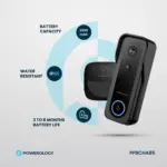 Powerology Smart Doorbell Camera - Black-145586