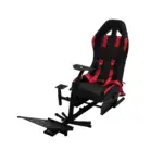 GameSeat GX Racing Simulator Cockpit – Red/Black with Harness & Adjustable Mounts-0