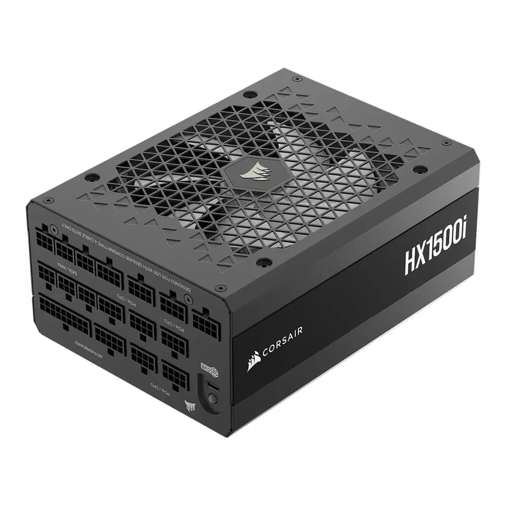 CORSAIR - HXi Series HX1500i 80 PLUS Platinum Fully Modular Ultra Low-Noise ATX 3.1 and PCIE 5.1 Power Supply - Black-0 CORSAIR - HXi Series HX1500i 80 PLUS Platinum Fully Modular Ultra Low-Noise ATX 3.1 and PCIE 5.1 Power Supply - Black-0