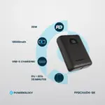 Powerology Ultra-Compact 10000 mAh Fast Charging Power Bank-145703