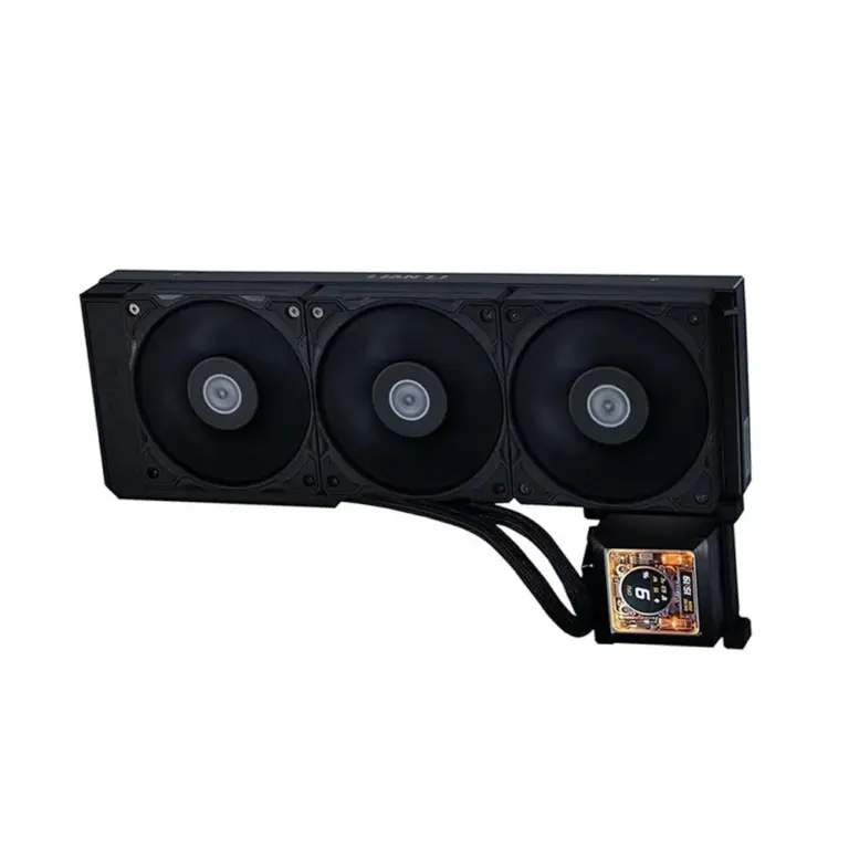 LIAN LI Hydro-Shift LCD AIO 360mm Liquid CPU Cooler with 2.88" IPS LCD Screen - Black-0