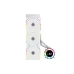 LIAN LI Hydro-Shift II LCD-C 360TL Liquid CPU Cooler with TL Wireless Fans, 2.1" IPS LCD Screen - White-145743