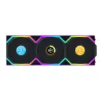 LIAN LI UNI FAN SL Wireless LCD 120mm ARGB Case Fans with 1.6” LCD Screen (3 Pack) - Black-0