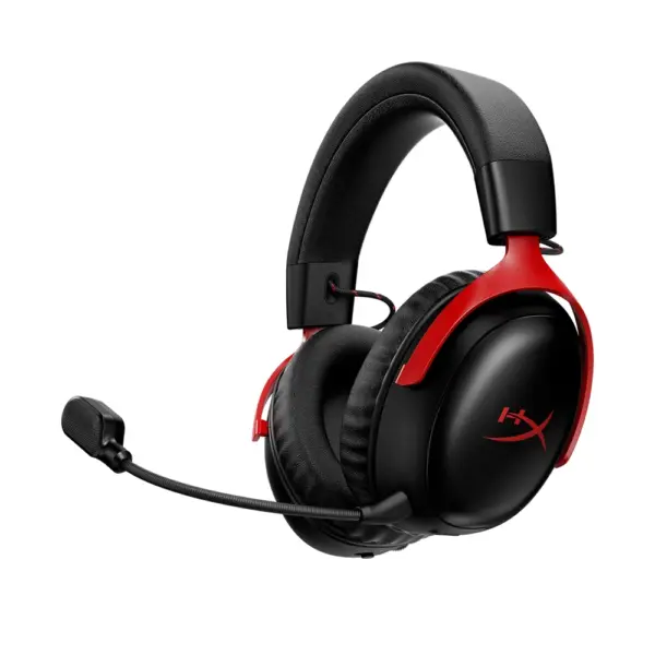 HyperX Cloud III S Wireless - Gaming Headset Black-Red-0