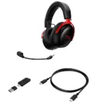 HyperX Cloud III S Wireless - Gaming Headset Black-Red-145786