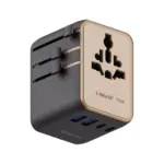 Momax 1-World 5-Port Mini Universal Travel GaN Charger 70W with Dual AC - Sandstone-0