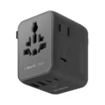 Momax 1-World² 5-Port Mini Travel GaN Charger 35W with Dual AC - Black-0
