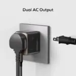 Momax 1-World² 5-Port Mini Travel GaN Charger 35W with Dual AC - Black-145899