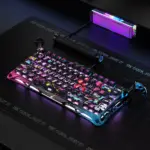 GravStar Mercury V75 Pro 75% Hall Effect Magnetic Switch Gaming Keyboard - Neon Graffiti-145994