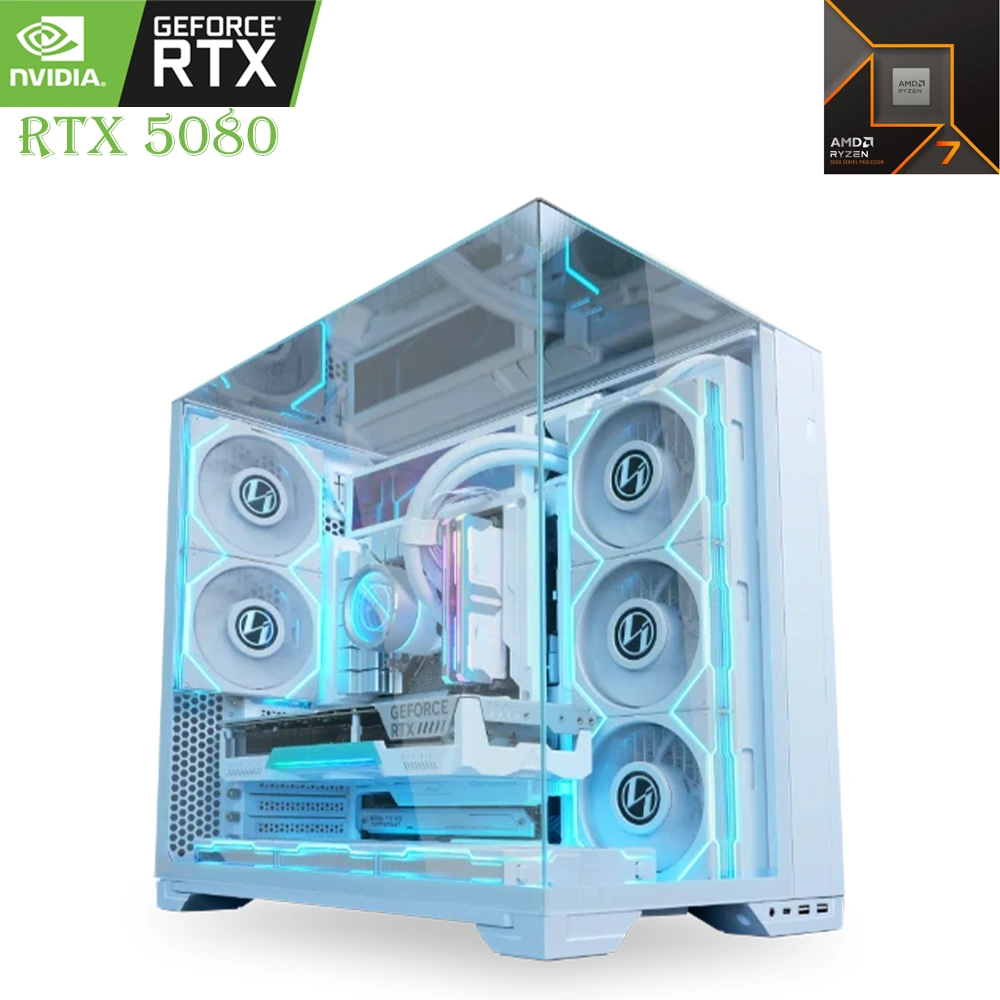 GAMING PC – LIAN LI 011 | Ryzen 7 9800X3D | RTX 5080 16GB | 2TB SSD | 32GB RAM – White Edition-0 GAMING PC – LIAN LI 011 | Ryzen 7 9800X3D | RTX 5080 16GB | 2TB SSD | 32GB RAM – White Edition-0
