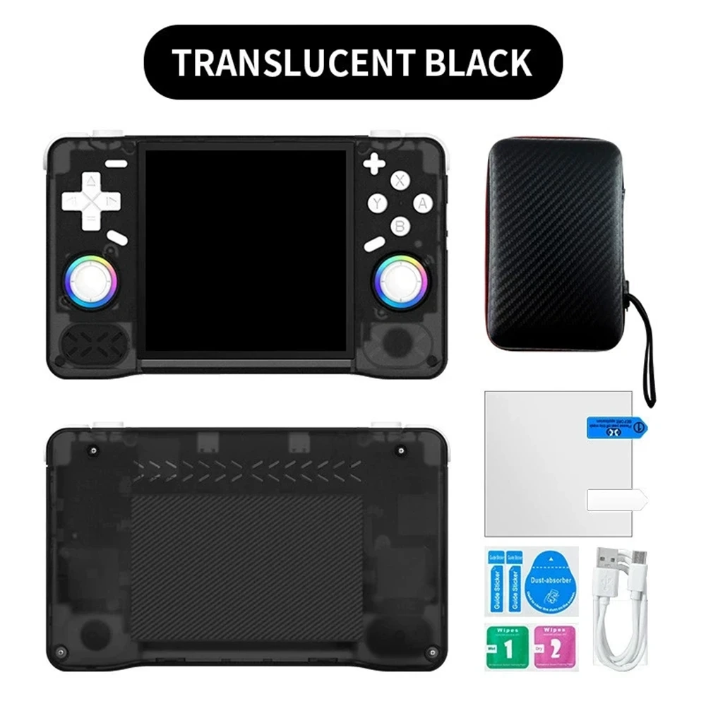 XF40H Handheld Game Console - Transparent Black-146118 XF40H Handheld Game Console - Transparent Black-146118