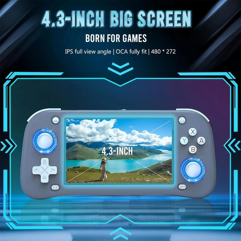 XF43 Handheld Game Console - Blue-146178 XF43 Handheld Game Console - Blue-146178