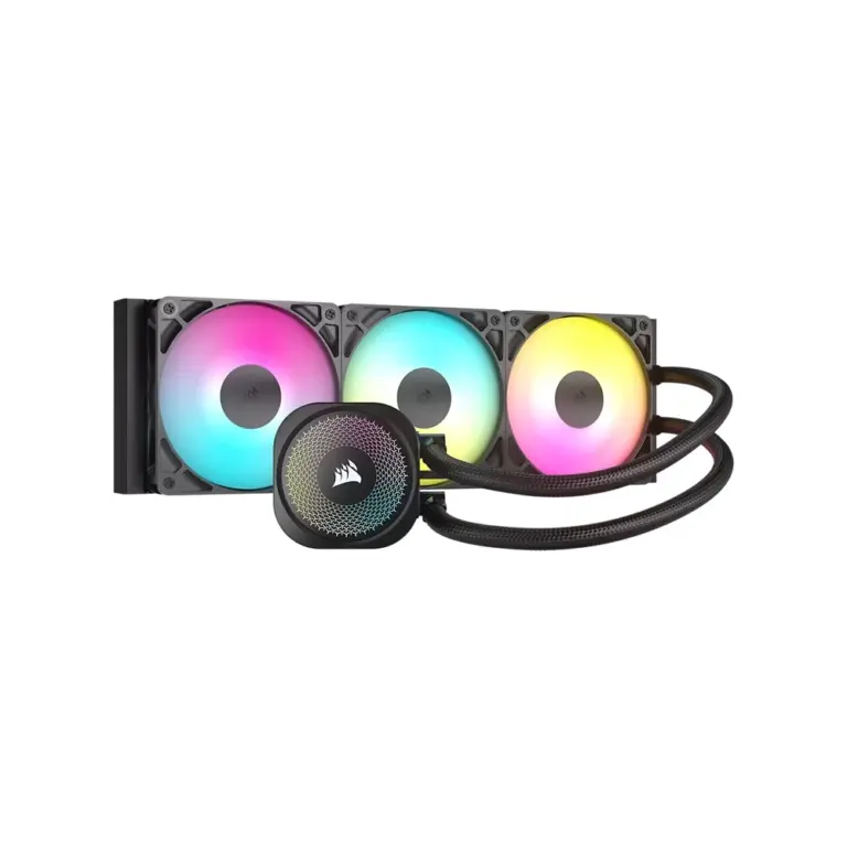 CORSAIR NAUTILUS 360 ARGB Liquid CPU Cooler with RS120 ARGB Fans - Black-0
