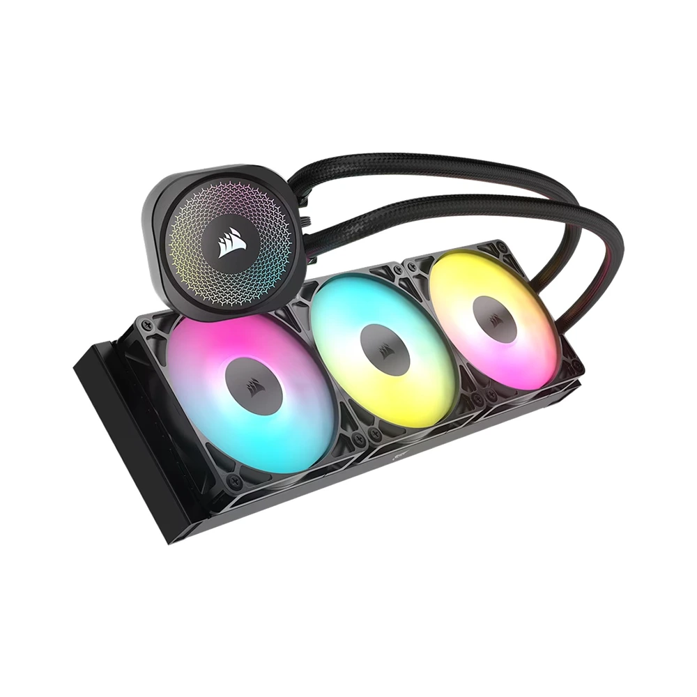 CORSAIR NAUTILUS 360 ARGB Liquid CPU Cooler with RS120 ARGB Fans - Black-146263 CORSAIR NAUTILUS 360 ARGB Liquid CPU Cooler with RS120 ARGB Fans - Black-146263