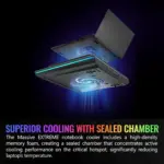 ThermalTake Massive Extreme NoteBook Cooler, Supports Upto 18", Temperature Display And Lighting Control - Black-146508