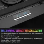 ThermalTake Massive Extreme NoteBook Cooler, Supports Upto 18", Temperature Display And Lighting Control - Black-146511