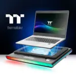 ThermalTake Massive Extreme NoteBook Cooler, Supports Upto 18", Temperature Display And Lighting Control - Black-0