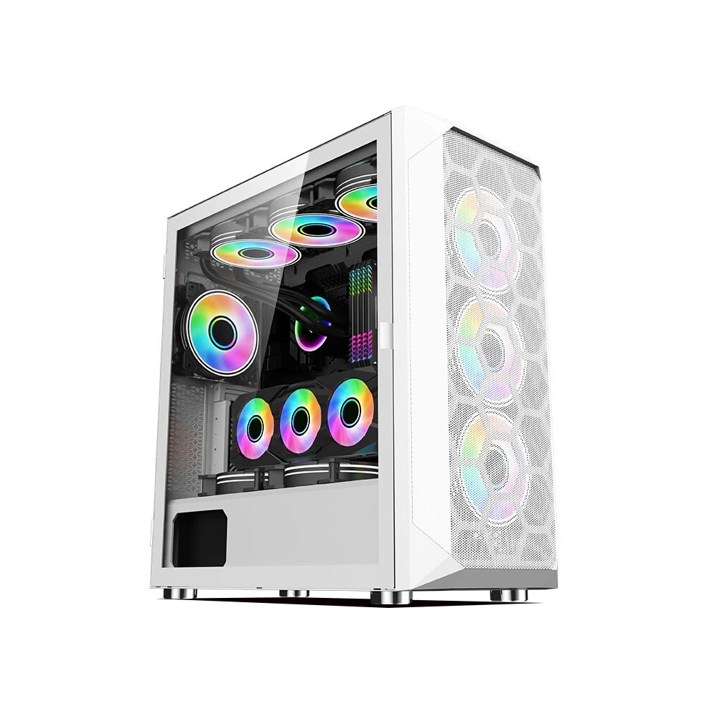Wjcoolman Lc-360w Gaming Pc Case - White-0 Wjcoolman Lc-360w Gaming Pc Case - White-0
