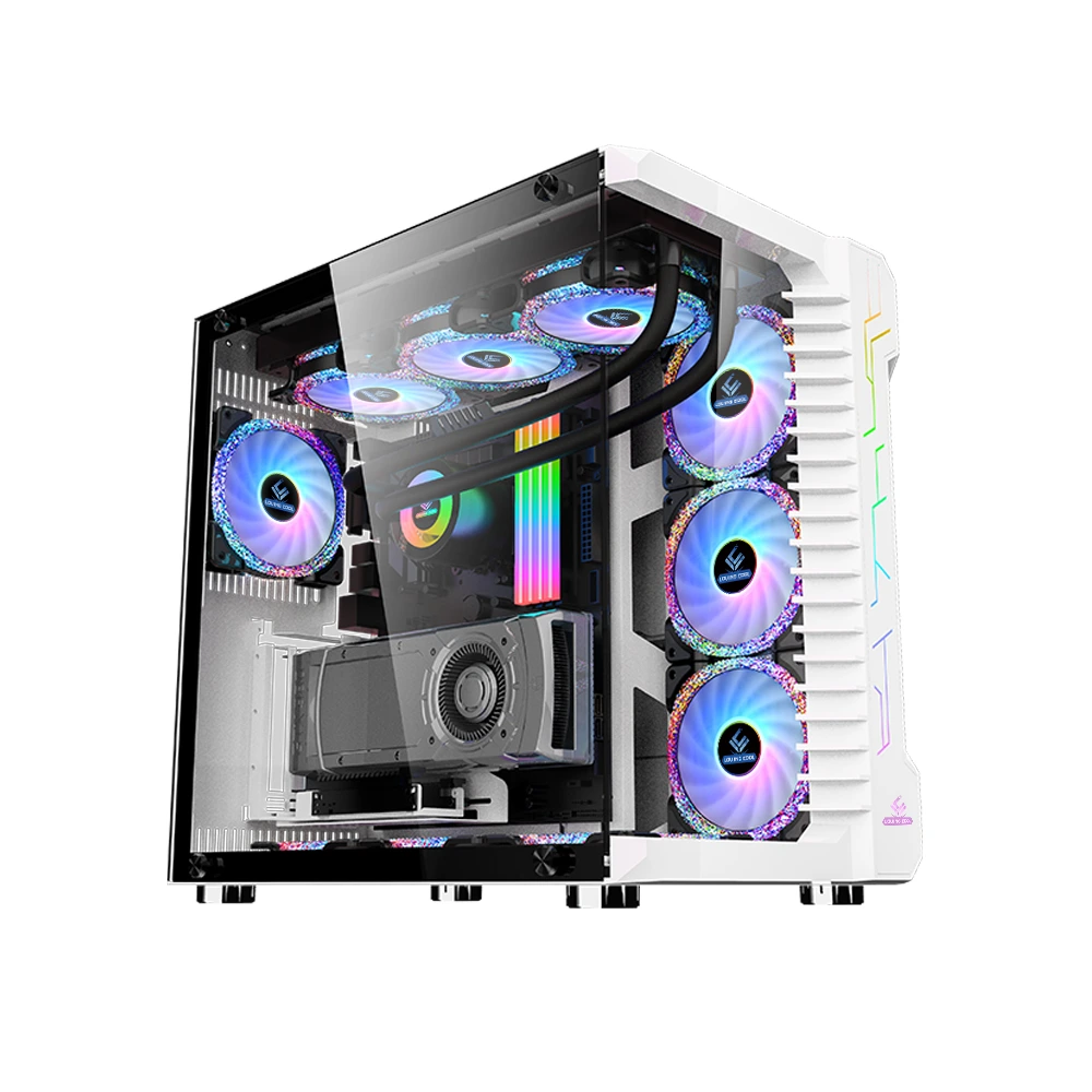 Loivngcool Ufo Iii Atx Rgb Gaming Pc Case - White-0 Loivngcool Ufo Iii Atx Rgb Gaming Pc Case - White-0