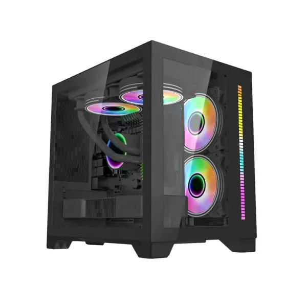 Loivngcool Lc-ld Atx Gaming Pc Case - Black-0