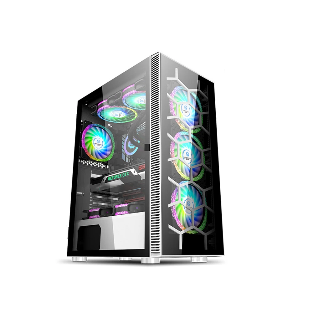 Lovingcool Lc-100e Atx Gaming Pc Case - White-0 Lovingcool Lc-100e Atx Gaming Pc Case - White-0