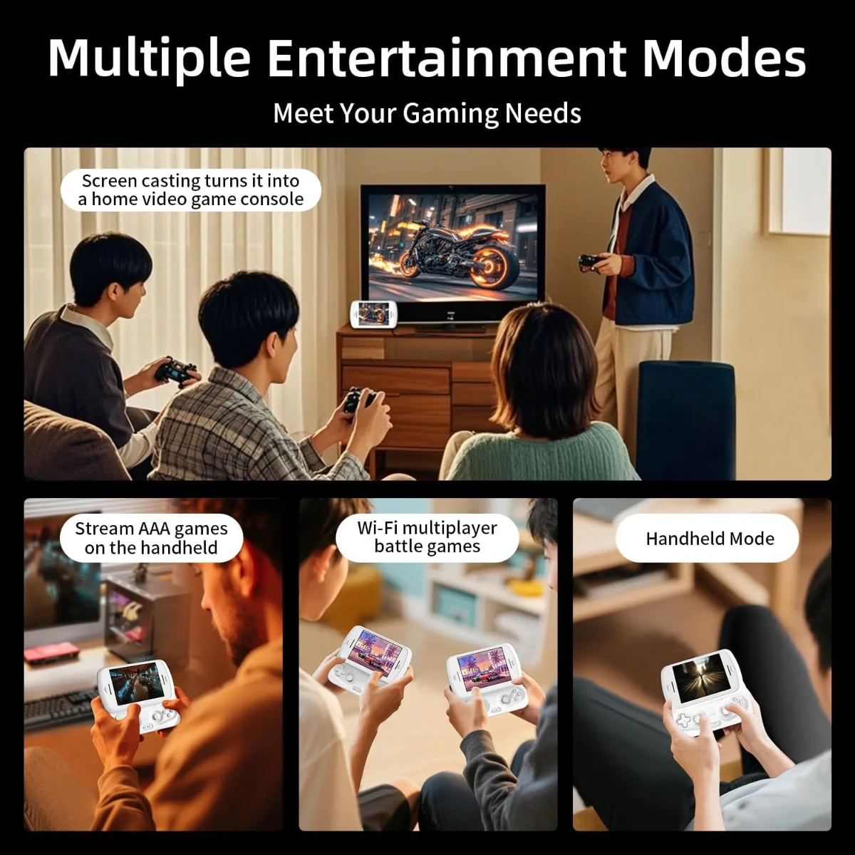 RG Slide Retro Handheld Game Console 128 GB – White-147732 RG Slide Retro Handheld Game Console 128 GB – White-147732