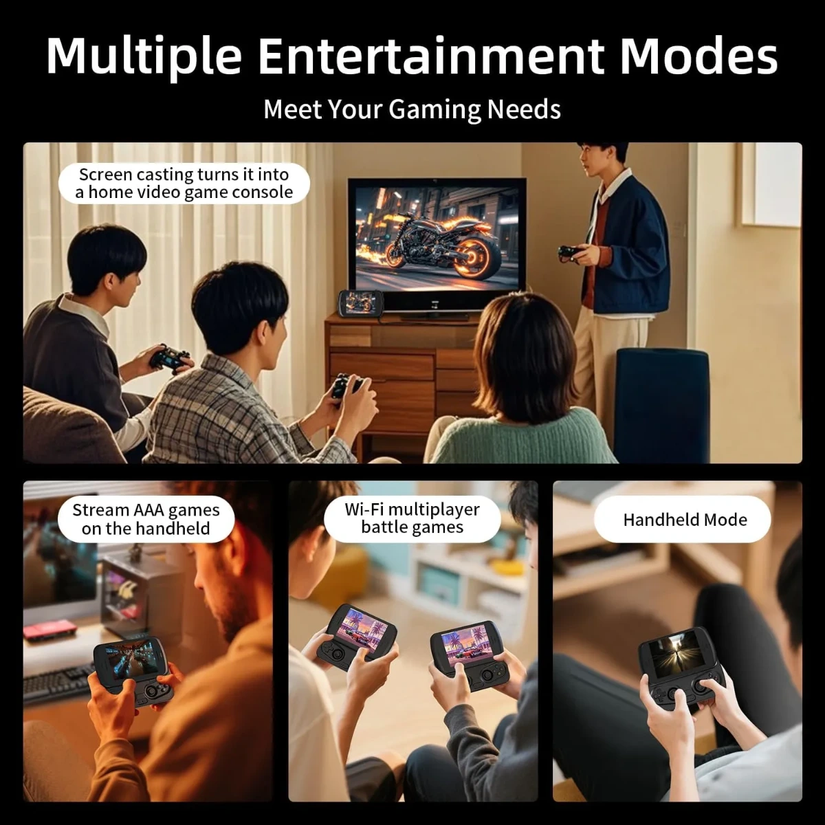 RG Slide Retro Handheld Game Console 128 GB – Black-147718 RG Slide Retro Handheld Game Console 128 GB – Black-147718