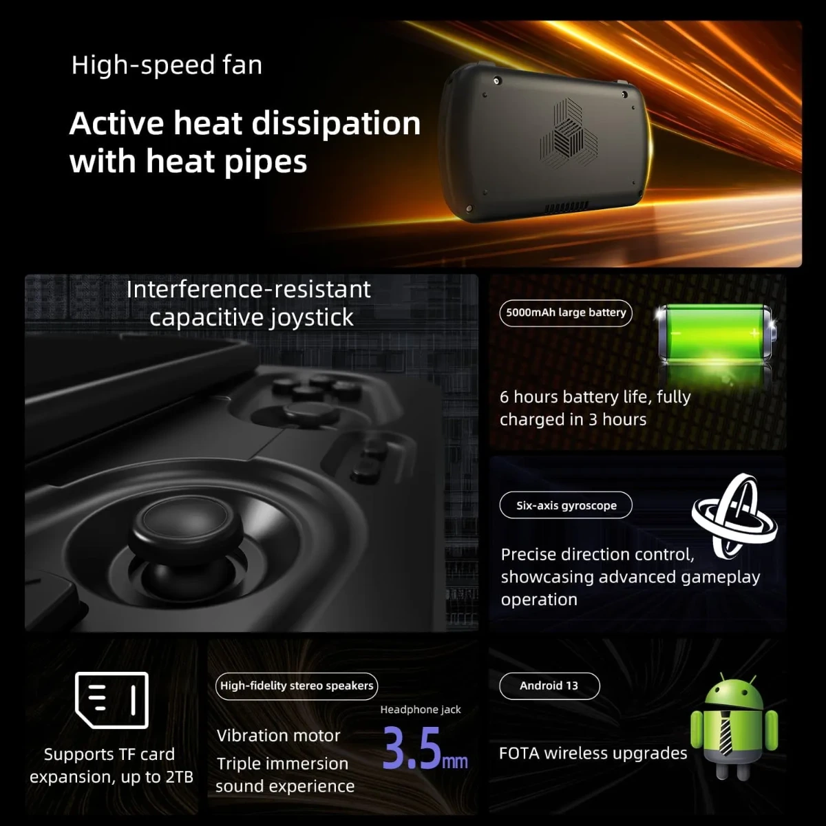 RG Slide Retro Handheld Game Console 128 GB – Black-147716 RG Slide Retro Handheld Game Console 128 GB – Black-147716