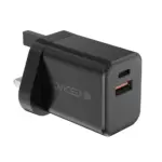 Dviced Wall Charger 35w Gan 1 Usb-a 1 Usb-c Uk - Black-0