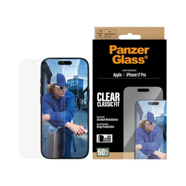 Panzerglass Clear Classic Fit Screen Protector For Iphone 17 Pro 6.3"-0